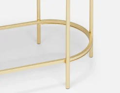 PETE mirrored top console table 120 cm