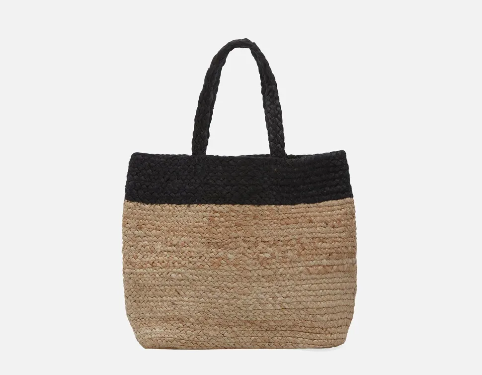PHOEBE braided jute tote bag