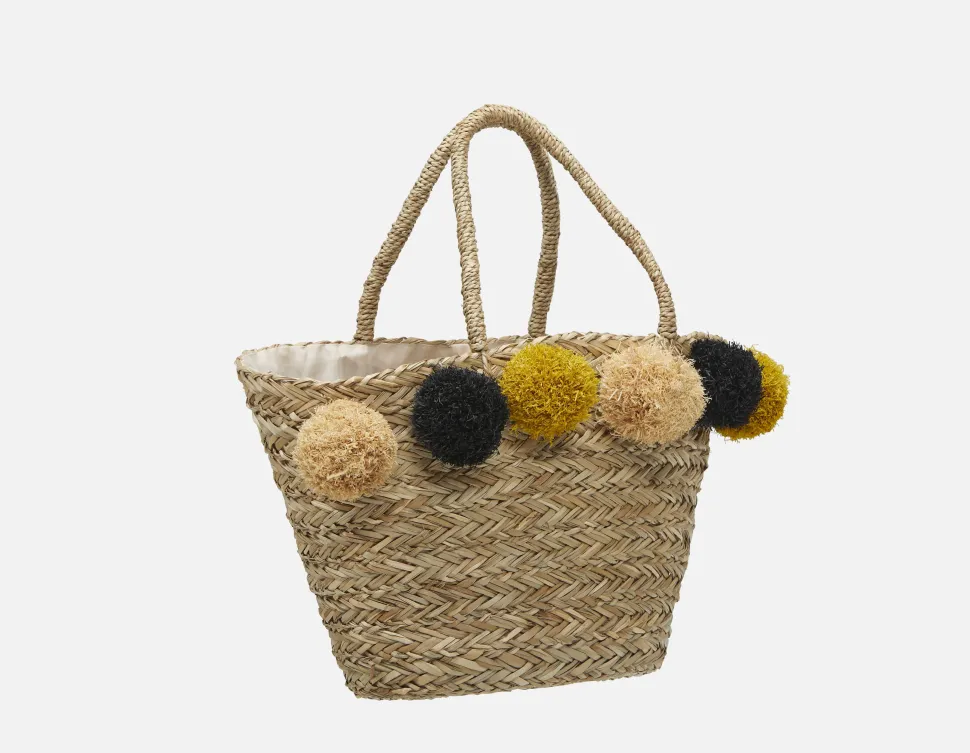 PHOEBE braided jute tote bag