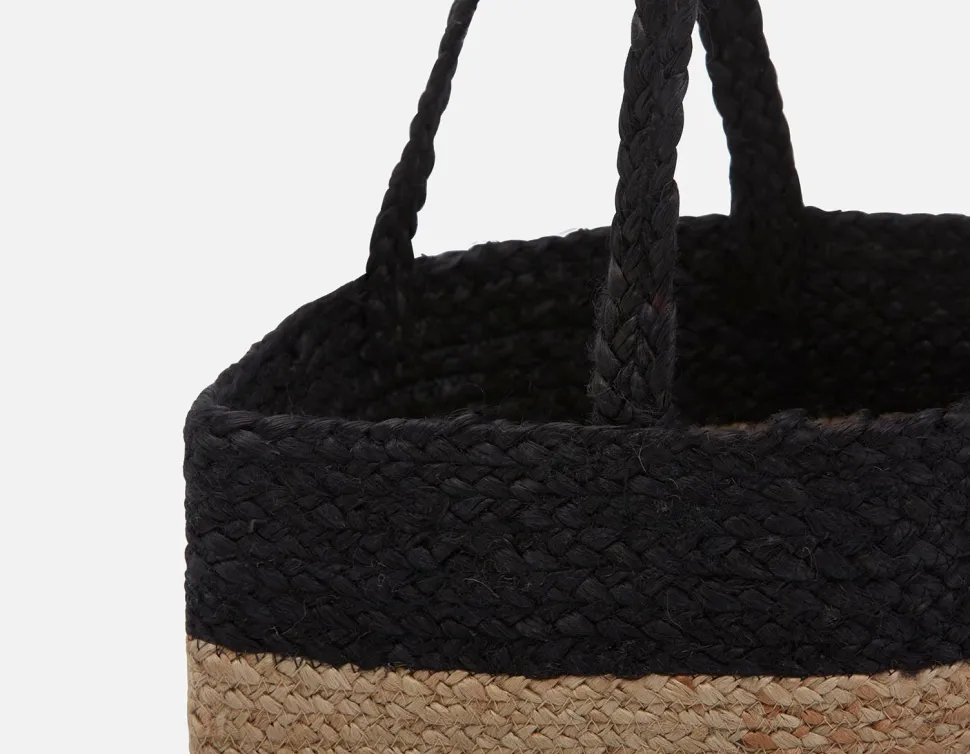 PHOEBE braided jute tote bag