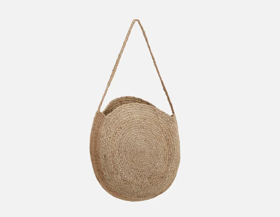 PHOEBE braided jute tote bag