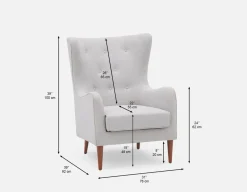 POLO contemporary tufted armchair
