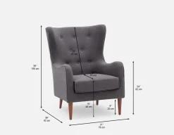 POLO contemporary tufted armchair