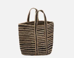 PRISCILLA braided jute tote bag