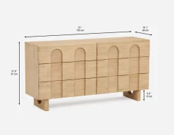 PRIYA elegant 6-drawer chest
