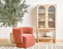 PRIYA elegant sideboard hutch