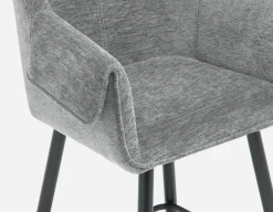 RALPH mid-century upholstered counter stool 66cm