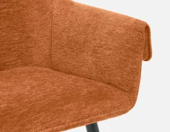 RALPH mid-century upholstered counter stool 66cm