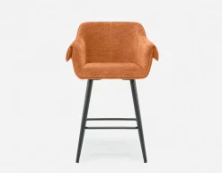 RALPH mid-century upholstered counter stool 66cm