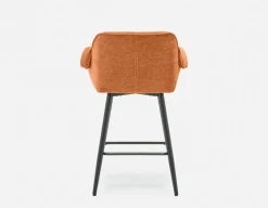 RALPH mid-century upholstered counter stool 66cm