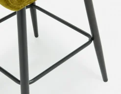 RALPH mid-century upholstered counter stool 66cm