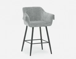 RALPH mid-century upholstered counter stool 66cm