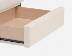 RAVEL traditional tufted upholstered wingback king-size bed with storage