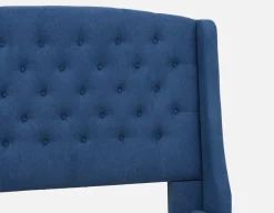 RAVEL traditional tufted upholstered wingback queen size bed with storage
