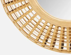 RAY bamboo mirror 71 cm