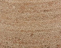 REILLY braided jute ottoman
