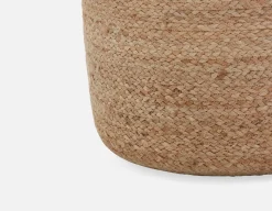 REILLY braided jute ottoman
