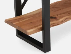 RENO acacia wood 5-tier bookcase