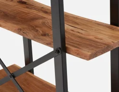 RENO acacia wood 3-tier bookcase