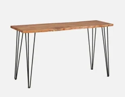 RENO solid acacia wood console table 120 cm