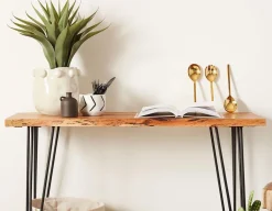 RENO solid acacia wood console table 120 cm