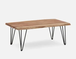 RENO solid acacia wood console table 120 cm