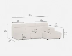 REVAN modern modular sofa customize to fit your space
