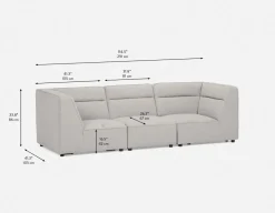 REVAN modern modular sofa customize to fit your space
