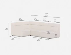REVAN modern modular sofa customize to fit your space