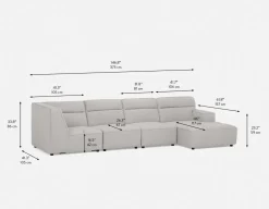 REVAN modern modular sofa customize to fit your space
