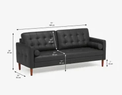 REVE mid-century modern 3-seater sofa
