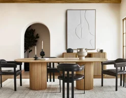 RHODES oval dining table 240cm