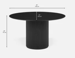 RHODES round dining table 135cm