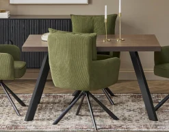 RICHARD swivel dining armchair