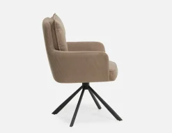 RICHARD swivel dining armchair