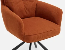 RICHARD swivel dining armchair