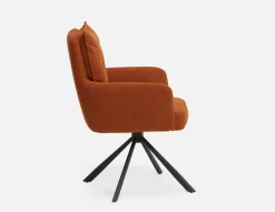 RICHARD swivel dining armchair