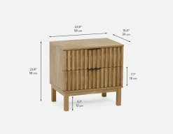 RIONA japandi style nightstand