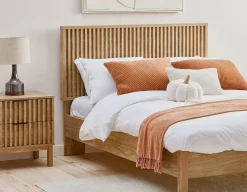 RIONA japandi style queen size bed