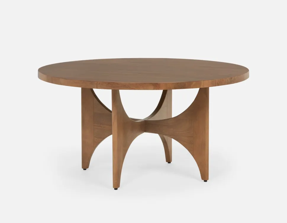 ROSETTA elegant mango wood round dining table 150 cm