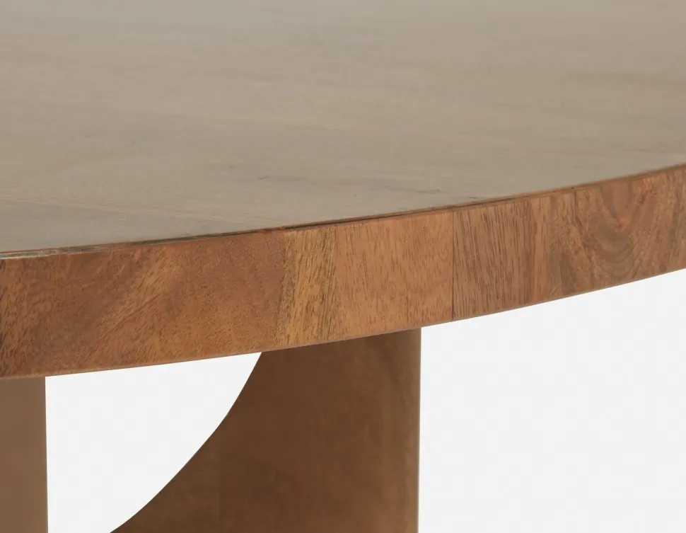 ROSETTA elegant mango wood round dining table 150 cm