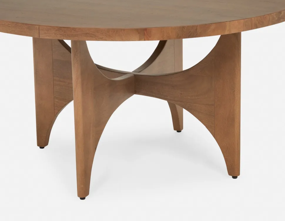 ROSETTA elegant mango wood round dining table 150 cm
