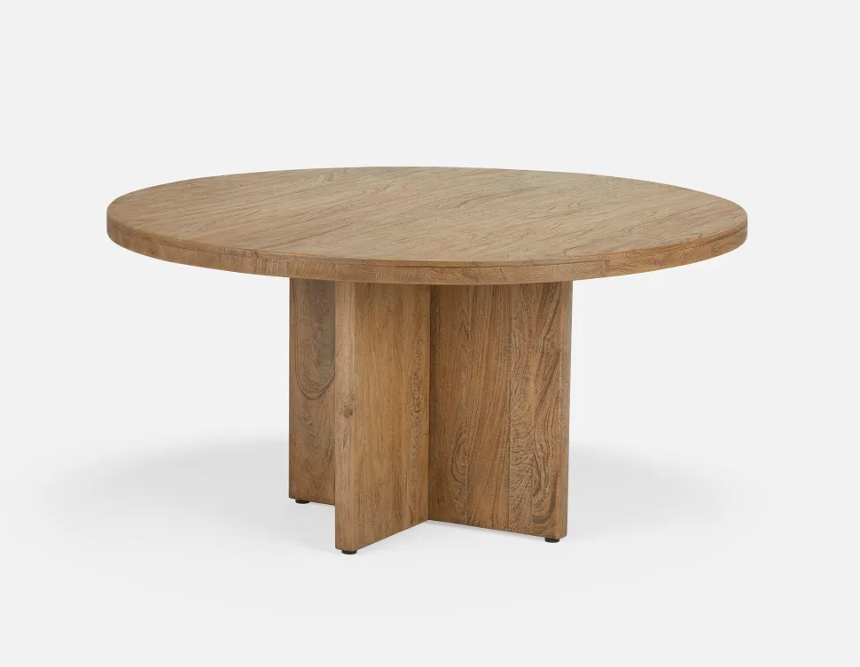 ROSETTA elegant mango wood round dining table 150 cm