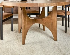 ROSETTA elegant mango wood round dining table 150 cm