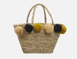ROSIE woven straw tote bag