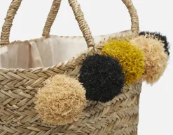 ROSIE woven straw tote bag