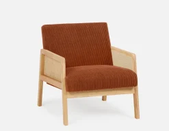 ROUSSEAU corduroy accent chair
