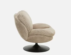 ROUSSEAU corduroy accent chair