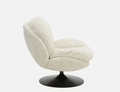 ROUSSEAU corduroy accent chair