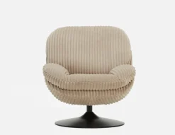ROUSSEAU corduroy accent chair